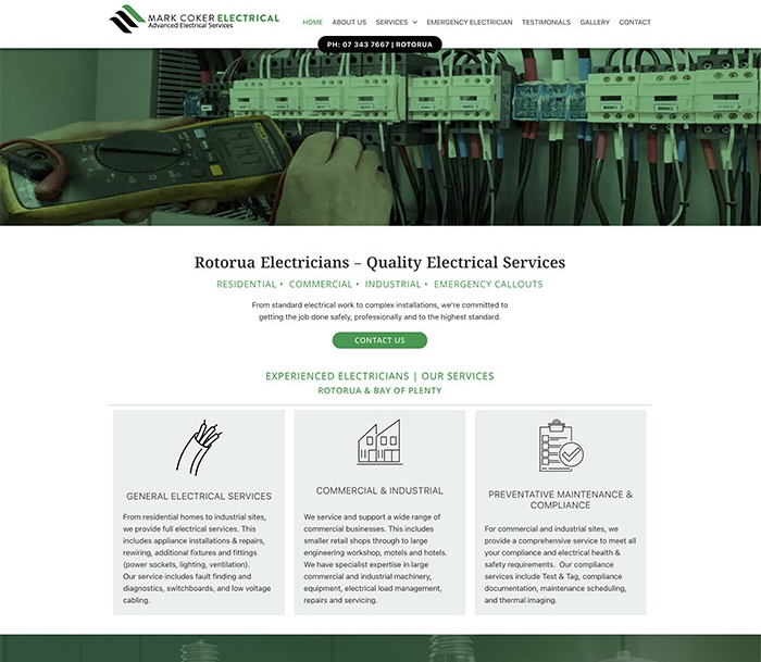 Aztera Marketing in Wellington provides the full website design and build service for small and medium sized businesses, includes trades (tradies) businesses. Our service includes small business websites, WordPress websites, and SEO services. Wellington based, we support clients NZ wide. View the Duncan Commercial Construction website.